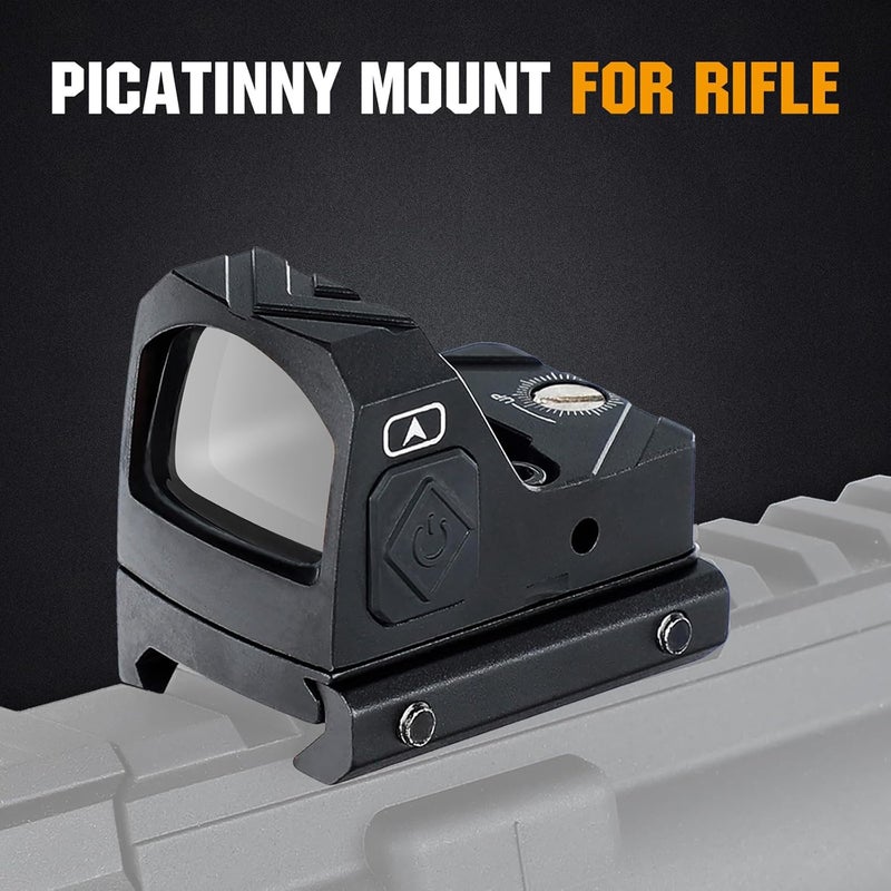 ohhunt 2 MOA Red Dot Sight | Green Dot Sight Micro Reflex Sight Shake Awake Optic Compatible with Picatinny Mount or RMR Footprint - Image 3